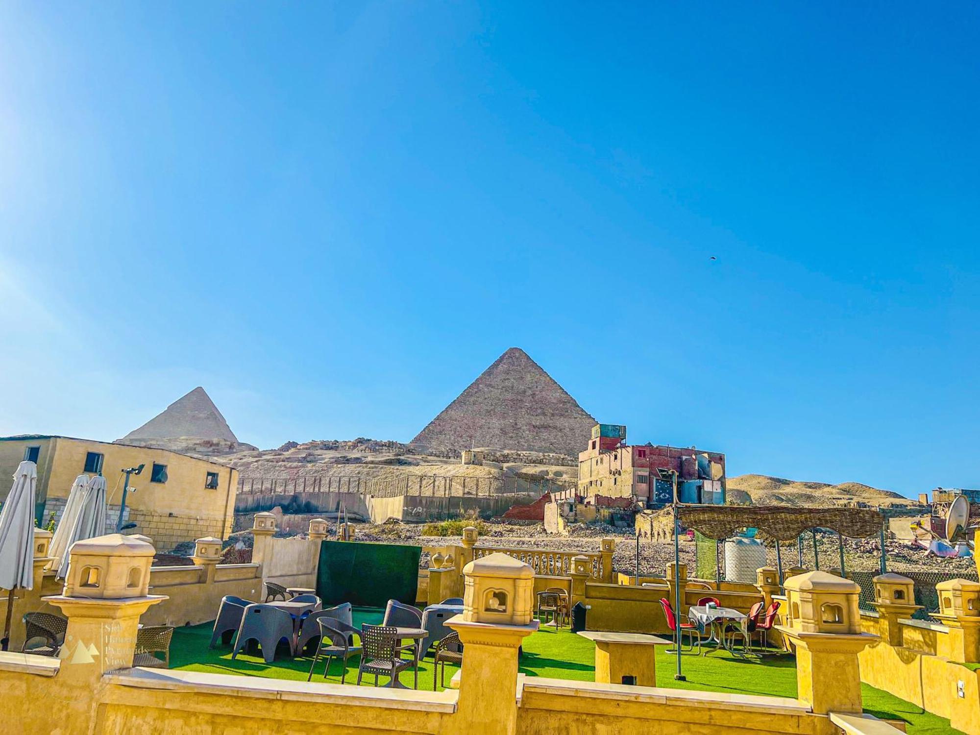 Hotel Sidi Hamad Pyramids View Kafret el-Gabal Exterior foto