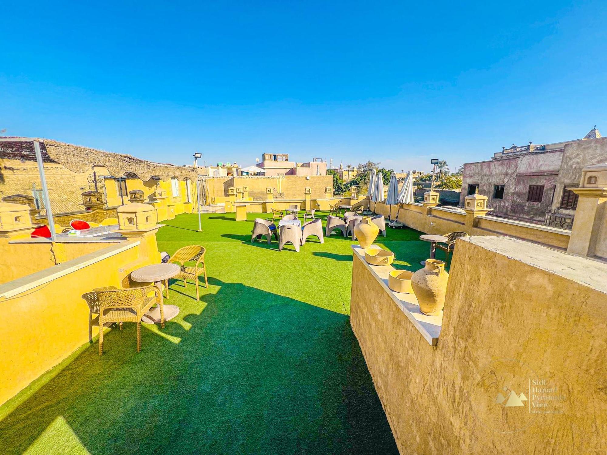 Hotel Sidi Hamad Pyramids View Kafret el-Gabal Exterior foto